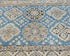 4x6 Ft Blue Kazak Afghan Hand Knotted Geometric Design Wool Area Rug